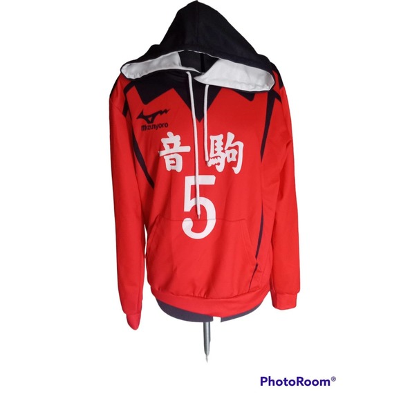 Mizunyoro red and black hoodie, no maker label , XL - Picture 1 of 3
